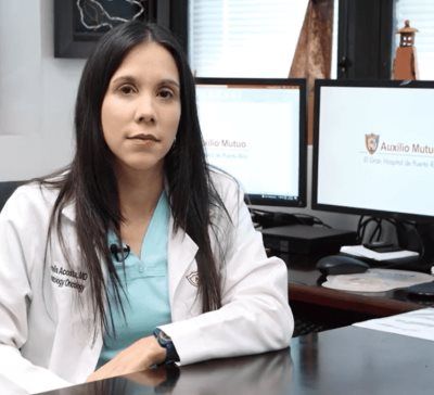Dra. Marielys Acosta, Hematóloga Oncóloga del Hospital Auxilio Mutuo